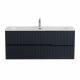 Тумба подвесная CEZARES DUET-N-1200-2C-SO-GR-P с раковиной CZR-8073-120, графит