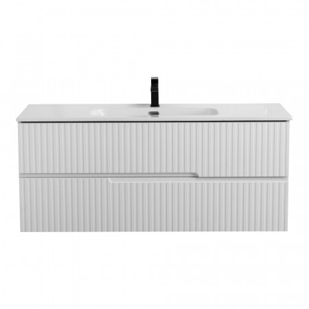 Тумба подвесная CEZARES DUET-N-1200-2C-SO-FBS-P с раковиной CZR-8095-120, ясень белый софт Тумба подвесная CEZARES DUET-N-1200-2C-SO-FBS-P с раковиной CZR-8095-120, ясень белый софт
