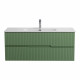 Тумба подвесная CEZARES DUET-N-1200-2C-SO-PS-P с раковиной CZR-8095-120, фисташковый софт Тумба подвесная CEZARES DUET-N-1200-2C-SO-PS-P с раковиной CZR-8095-120, фисташковый софт