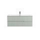 Тумба подвесная CEZARES DUET-N-1200-2C-SO-VPR-P с раковиной CZR-8073-120, зеленый жемчужный