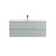Тумба подвесная CEZARES DUET-N-1200-2C-SO-VPR-P с раковиной CZR-8095-120, зеленый жемчужный