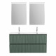 Тумба с раковиной подвесная BelBagno UNO-1200-4C-SO-VO Еловый матовый, раковина белая BB-8099-120-2 с 2-я чашами Тумба с раковиной подвесная BelBagno UNO-1200-4C-SO-VO Еловый матовый, раковина белая BB-8099-120-2 с 2-я чашами