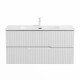 Тумба подвесная CEZARES DUET-N-1000-2C-SO-FBS-P с раковиной CZR-8095-100, ясень белый софт Тумба подвесная CEZARES DUET-N-1000-2C-SO-FBS-P с раковиной CZR-8095-100, ясень белый софт