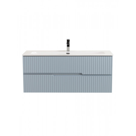 Тумба подвесная CEZARES DUET-N-1200-2C-SO-APR-P с раковиной CZR-8073-120, голубой жемчужный Тумба подвесная CEZARES DUET-N-1200-2C-SO-APR-P с раковиной CZR-8073-120, голубой жемчужный