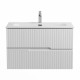 Тумба подвесная CEZARES DUET-N-800-2C-SO-BO с раковиной CZR-8073-80, белый матовый Тумба подвесная CEZARES DUET-N-800-2C-SO-BO с раковиной CZR-8073-80, белый матовый