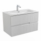 Тумба подвесная CEZARES DUET-N-800-2C-SO-FBS-P с раковиной CZR-8073-80, ясень белый софт Тумба подвесная CEZARES DUET-N-800-2C-SO-FBS-P с раковиной CZR-8073-80, ясень белый софт