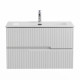 Тумба подвесная CEZARES DUET-N-800-2C-SO-FBS-P с раковиной CZR-8073-80, ясень белый софт Тумба подвесная CEZARES DUET-N-800-2C-SO-FBS-P с раковиной CZR-8073-80, ясень белый софт