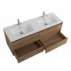 Тумба BelBagno KRAFT-1200-4C-SO-2-RNN с 2-й раковиной BelBagno BB1200-2-ETL, Rovere Nebrasca Nature Тумба BelBagno KRAFT-1200-4C-SO-2-RNN с 2-й раковиной BelBagno BB1200-2-ETL, Rovere Nebrasca Nature