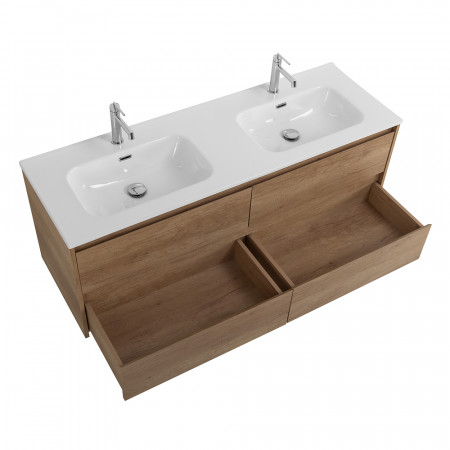 Тумба BelBagno KRAFT-1200-4C-SO-2-RNN с 2-й раковиной BelBagno BB1200-2-ETL, Rovere Nebrasca Nature Тумба BelBagno KRAFT-1200-4C-SO-2-RNN с 2-й раковиной BelBagno BB1200-2-ETL, Rovere Nebrasca Nature