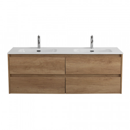 Тумба BelBagno KRAFT-1200-4C-SO-2-RNN с 2-й раковиной BelBagno BB1200-2-ETL, Rovere Nebrasca Nature Тумба BelBagno KRAFT-1200-4C-SO-2-RNN с 2-й раковиной BelBagno BB1200-2-ETL, Rovere Nebrasca Nature