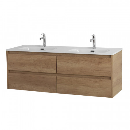 Тумба BelBagno KRAFT-1200-4C-SO-2-RNN с 2-й раковиной BelBagno BB1200-2-ETL, Rovere Nebrasca Nature Тумба BelBagno KRAFT-1200-4C-SO-2-RNN с 2-й раковиной BelBagno BB1200-2-ETL, Rovere Nebrasca Nature
