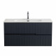 Тумба подвесная CEZARES DUET-N-1000-2C-SO-GR-P с раковиной CZR-8095-100, графит Тумба подвесная CEZARES DUET-N-1000-2C-SO-GR-P с раковиной CZR-8095-100, графит