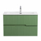 Тумба подвесная CEZARES DUET-N-800-2C-SO-PS-P с раковиной CZR-8073-80, фисташковый софт Тумба подвесная CEZARES DUET-N-800-2C-SO-PS-P с раковиной CZR-8073-80, фисташковый софт