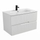 Тумба подвесная CEZARES DUET-N-900-2C-SO-BL с раковиной CZR-8095-90, белый глянец Тумба подвесная CEZARES DUET-N-900-2C-SO-BL с раковиной CZR-8095-90, белый глянец