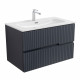 Тумба подвесная CEZARES DUET-N-800-2C-SO-GR-P с раковиной CZR-8073-80, графит (grafito) Тумба подвесная CEZARES DUET-N-800-2C-SO-GR-P с раковиной CZR-8073-80, графит (grafito)