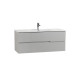 Тумба подвесная CEZARES DUET-N-1200-2C-SO-GPR-P с раковиной CZR-8095-120, серый жемчужный Тумба подвесная CEZARES DUET-N-1200-2C-SO-GPR-P с раковиной CZR-8095-120, серый жемчужный