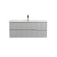 Тумба подвесная CEZARES DUET-N-1200-2C-SO-GPR-P с раковиной CZR-8095-120, серый жемчужный Тумба подвесная CEZARES DUET-N-1200-2C-SO-GPR-P с раковиной CZR-8095-120, серый жемчужный