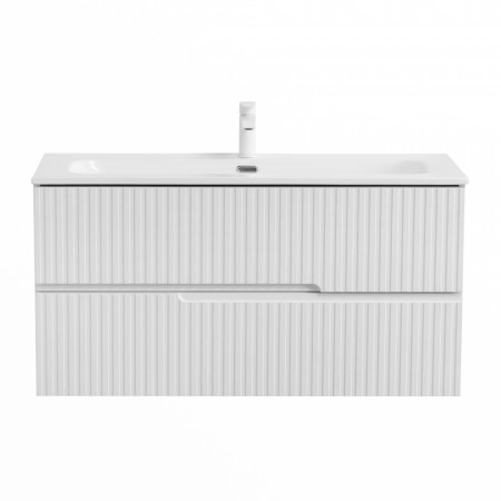 Тумба подвесная CEZARES DUET-N-1000-2C-SO-FBS-P с раковиной CZR-8073-100, ясень белый софт Тумба подвесная CEZARES DUET-N-1000-2C-SO-FBS-P с раковиной CZR-8073-100, ясень белый софт
