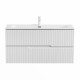 Тумба подвесная CEZARES DUET-N-1000-2C-SO-FBS-P с раковиной CZR-8073-100, ясень белый софт Тумба подвесная CEZARES DUET-N-1000-2C-SO-FBS-P с раковиной CZR-8073-100, ясень белый софт