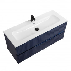 Тумба подвесная CEZARES DUET-N-1200-2C-SO-SPF-P с раковиной CZR-8073-120, cапфир