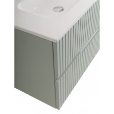 Тумба подвесная CEZARES DUET-N-800-2C-SO-VPR-P с раковиной CZR-8095-80, зеленый жемчужный