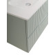 Тумба подвесная CEZARES DUET-N-800-2C-SO-VPR-P с раковиной CZR-8095-80, зеленый жемчужный Тумба подвесная CEZARES DUET-N-800-2C-SO-VPR-P с раковиной CZR-8095-80, зеленый жемчужный