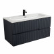 Тумба подвесная CEZARES DUET-N-1000-2C-SO-GR-P с раковиной CZR-8073-100, графит Тумба подвесная CEZARES DUET-N-1000-2C-SO-GR-P с раковиной CZR-8073-100, графит