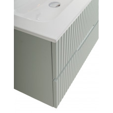 Тумба подвесная CEZARES DUET-N-800-2C-SO-VPR-P с раковиной CZR-8073-80, зеленый жемчужный