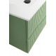 Тумба подвесная CEZARES DUET-N-800-2C-SO-PS-P с раковиной CZR-8095-80, фисташковый софт Тумба подвесная CEZARES DUET-N-800-2C-SO-PS-P с раковиной CZR-8095-80, фисташковый софт
