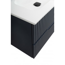 Тумба подвесная CEZARES DUET-N-800-2C-SO-GR-P с раковиной CZR-8095-80, графит (grafito)