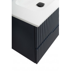 Тумба подвесная CEZARES DUET-N-800-2C-SO-GR-P с раковиной CZR-8095-80, графит (grafito)