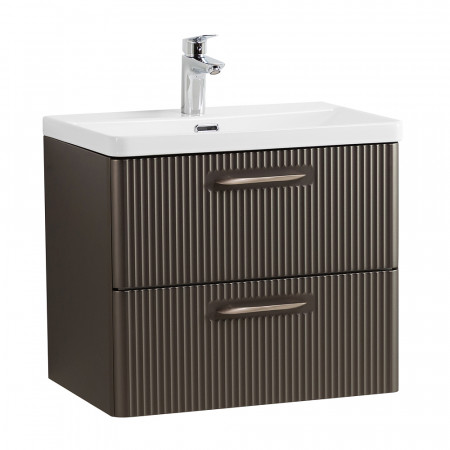 Подвесная тумба с раковиной Belbagno DUE 60 см Оружейная сталь DUE-600-2C-SO-GM-P + BB-8076-3-60 Подвесная тумба с раковиной Belbagno DUE 60 см Оружейная сталь DUE-600-2C-SO-GM-P + BB-8076-3-60