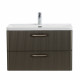Подвесная тумба с раковиной Belbagno DUE, 80 см Оружейная сталь DUE-800-2C-SO-GM-P + BB-8076-3-80 Подвесная тумба с раковиной Belbagno DUE, 80 см Оружейная сталь DUE-800-2C-SO-GM-P + BB-8076-3-80