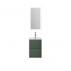 Тумба с раковиной подвесная BelBagno UNO-MINI-400-2C-SO-VO Еловый матовый, раковина белая BB-8099-3-40