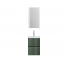 Тумба с раковиной подвесная BelBagno UNO-MINI-400-2C-SO-VO Еловый матовый, раковина белая BB-8099-3-40