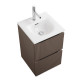 Тумба с раковиной подвесная BelBagno UNO-MINI-400-2C-SO-CO Бежевый матовый, раковина белая BB-8099-3-40 Тумба с раковиной подвесная BelBagno UNO-MINI-400-2C-SO-CO Бежевый матовый, раковина белая BB-8099-3-40