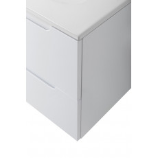 Подвесная тумба с раковиной BelBagno ETNA 100 Bianco Lucido правая, ETNA-1000-2C-1A-SO-BL-R + BB1000ETL-R