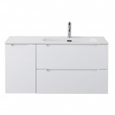 Подвесная тумба с раковиной BelBagno ETNA 100 Bianco Lucido правая, ETNA-1000-2C-1A-SO-BL-R + BB1000ETL-R