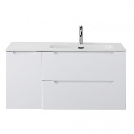 Подвесная тумба с раковиной BelBagno ETNA 100 Bianco Lucido правая, ETNA-1000-2C-1A-SO-BL-R + BB1000ETL-R Подвесная тумба с раковиной BelBagno ETNA 100 Bianco Lucido правая, ETNA-1000-2C-1A-SO-BL-R + BB1000ETL-R