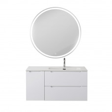 Подвесная тумба с раковиной BelBagno ETNA 100 Bianco Lucido правая, ETNA-1000-2C-1A-SO-BL-R + BB1000ETL-R