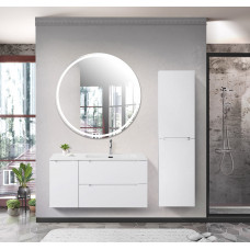 Подвесная тумба с раковиной BelBagno ETNA 100 Bianco Lucido правая, ETNA-1000-2C-1A-SO-BL-R + BB1000ETL-R