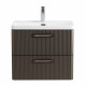 Подвесная тумба с раковиной Belbagno DUE 50 см Оружейная сталь DUE-500-2C-SO-GM-P + BB-8076-3-50 Подвесная тумба с раковиной Belbagno DUE 50 см Оружейная сталь DUE-500-2C-SO-GM-P + BB-8076-3-50