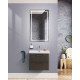 Подвесная тумба с раковиной Belbagno DUE 50 см Оружейная сталь DUE-500-2C-SO-GM-P + BB-8076-3-50 Подвесная тумба с раковиной Belbagno DUE 50 см Оружейная сталь DUE-500-2C-SO-GM-P + BB-8076-3-50