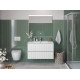 Тумба с раковиной подвесная BelBagno UNO-MINI-1000-2C-SO-BO Bianco Opaco, раковина белая BB-8099-3-100 Тумба с раковиной подвесная BelBagno UNO-MINI-1000-2C-SO-BO Bianco Opaco, раковина белая BB-8099-3-100