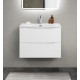 Тумба с раковиной подвесная BelBagno MARINO-CER-MINI-700-2C-SO-BL-P Bianco Lucido, раковина белая BB-8099-3-70 Тумба с раковиной подвесная BelBagno MARINO-CER-MINI-700-2C-SO-BL-P Bianco Lucido, раковина белая BB-8099-3-70