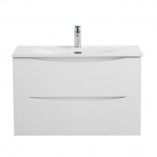 Тумба с раковиной подвесная BelBagno MARINO-CER-MINI-700-2C-SO-BL-P Bianco Lucido, раковина белая BB-8099-3-70