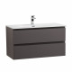 Тумба с раковиной подвесная BelBagno KRAFT-1000-2C-SO-GSO Темно-Серый матовый, раковина белая BB-8099-100 Тумба с раковиной подвесная BelBagno KRAFT-1000-2C-SO-GSO Темно-Серый матовый, раковина белая BB-8099-100
