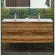 Тумба с раковиной подвесная BelBagno MARINO-CER-N-1200-4C-SO-RR-P Rovere Rustico, раковина белая BB-8099-120-2 с 2-я чашами Тумба с раковиной подвесная BelBagno MARINO-CER-N-1200-4C-SO-RR-P Rovere Rustico, раковина белая BB-8099-120-2 с 2-я чашами