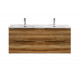 Тумба с раковиной подвесная BelBagno MARINO-CER-N-1200-4C-SO-RR-P Rovere Rustico, раковина белая BB-8099-120-2 с 2-я чашами Тумба с раковиной подвесная BelBagno MARINO-CER-N-1200-4C-SO-RR-P Rovere Rustico, раковина белая BB-8099-120-2 с 2-я чашами