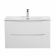 Тумба с раковиной подвесная BelBagno MARINO-CER-MINI-800-2C-SO-BO-P Bianco Opaco, раковина белая BB-8099-3-80 Тумба с раковиной подвесная BelBagno MARINO-CER-MINI-800-2C-SO-BO-P Bianco Opaco, раковина белая BB-8099-3-80